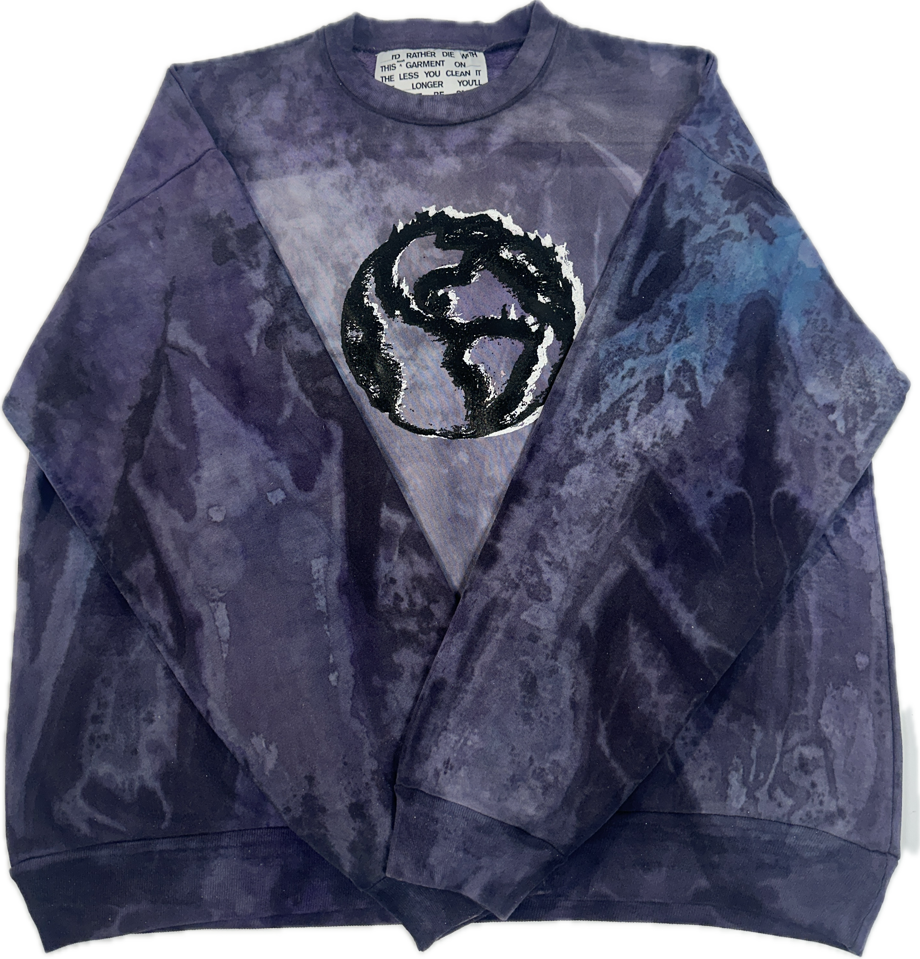 Black Ice Dye Concept Crewneck